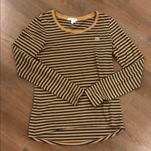 Lacoste Striped Ottoman Long-sleeve T-Shirt